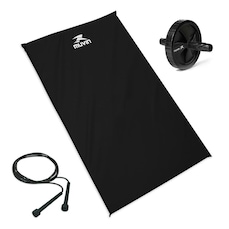 Kit Muvin com Colchonete D18 + Corda de Pular + Roda Abdominal