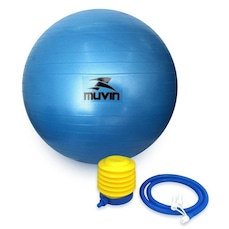 Kit de Bola de Pilates - 2 unidades - 65cm e Overball 25cm - Antiestouro - Suporta até 300kg com Bomba