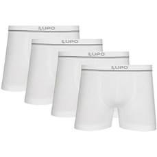Kit Cuecas Boxer Lupo Microfibra sem Costura - 4 Unidades - Adulto
