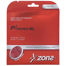 Corda para Raquete de Tênis Zons P3 Tornado 16L 1.25mm - Set Individual