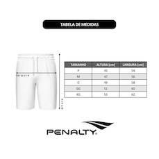 Kit de Bermudas Penalty X com 2 Unidades - Masculina
