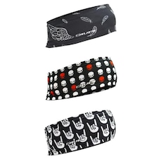 Kit de Testeira Headband HUPI Dark - 3 Unds