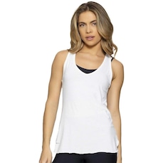 Camiseta Regata Run More New Trip Alongada - Feminina