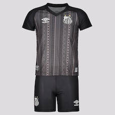 Kit de Uniforme do Santos Umbro III 2022 - Infantil