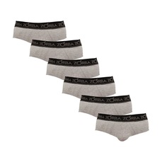 Kit de Cuecas Slip Zorba Comfort - Adulto - 6 unidades