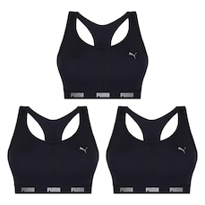 Kit Top Fitness Puma Nadador com Bojo - Feminino - 3 unidades