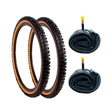 Par de Pneus MTB Kenda K816 26x1.95 Arame + Par Câmaras Pirelli