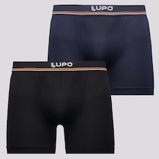 Cueca Boxer Lupo Blue Nights - 2 unidades - Adulto