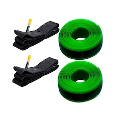 Kit de 2 Câmara de Ar MTB Pirelli Aro 29 48mm Schrader Bico Grosso + 2 Fita Anti Furo