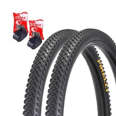 Kit de 1 Par de Pneus MTB Pirelli Scorpion Aro 26x2.0 + 2 Câmaras Bico Grosso Kenda