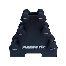 Kit Halter Emborrachado Sextavados Athletic - 9Kg