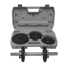 Maleta Dumbbell 8kg Athletic 2 Anilhas 2kg + 4 Anilhas 1kg + Barra Cromada