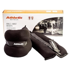 Caneleira Munhequeira Tornozeleira de Peso Athletic Residencial O Par - 2kg