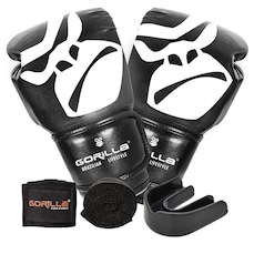 Luva Muay Thai 12 Oz + Bandagem Elástica + Protetor Bucal Gorilla