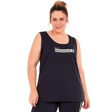 Camiseta Regata Alto Giro Skin Fit Inspiracional - Feminina