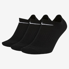 KIt de Meias Cano Curto Nike Everyday Lightweight - Unissex - 3 Pares