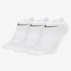 KIt de Meias Cano Curto Nike Everyday Lightweight - Unissex - 3 Pares
