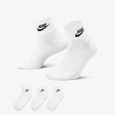KIt de Meias Cano Mèdio Nike Everyday Essential - Unissex - 3 Pares