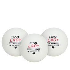 Bola de Tênis de Mesa Yashima Lion 3 Estrelas ITTF - 3 Unidades