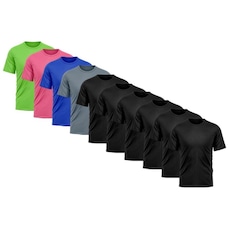 Camiseta Whats Wear Lisa Dry Fit com Proteção Solar UV - Masculina - 10 Unds