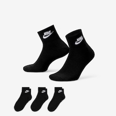 Kit de Meias Cano Médio Nike Everyday Essential - Adulto - 3 Pares