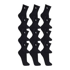 Kit Meias Cano Médio Lupo Esportiva 12 Pares - Adulto