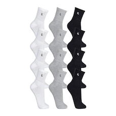 Kit Meias Cano Médio Lupo Esportiva 12 Pares - Adulto