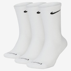Kit de Meias Cano Alto Nike Everyday Plus Cushioned - Adulto - 3 Pares