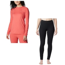 Kit Camisa Térmica Columbia Midweight Stretch Long Sleeve + Calça Térmica Midweight Stretch Tight - Feminina