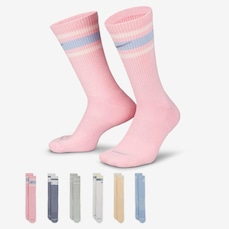 Kit de Meias Cano Alto Nike Everyday Plus - Adulto - 6 Pares