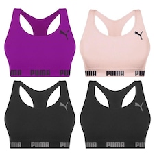 Kit Top Fitness Puma Nadador sem Costura - Feminino - 4 unidades
