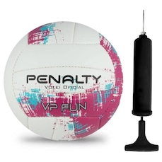 Kit Bolas de Vôlei Penalty VP Fun XXI + Bomba de Ar