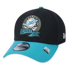 Boné Aba Curva New Era 39Thirty Miami Dolphins Salute To Service 2022 - Stretch Fit - Masculino
