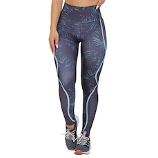 Calça Legging Manalinda Black & Blue - Feminina