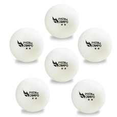 Kit Bolinhas de Ping Pong Tênis de Mesa Pista e Campo 2 Estrelas - 6 Unidades