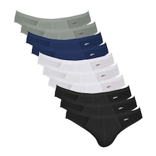 Kit de Cuecas Slip Zorba Algodão 791 - 10 Unidades - Adulto
