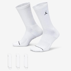 Kit de Meias Cano Alto Jordan Everyday - 3 Pares - Adulto