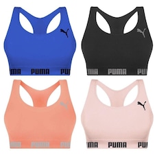 Kit Top Fitness Puma Nadador sem Costura - Feminino - 4 unidades