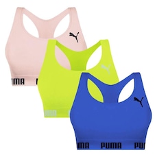 Kit Top Puma Nadador Sem Costura - Feminino - 3 Unidades