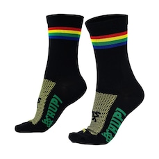 Meia Cano Médio HUPI Rainbow 34 ao 38 - Unissex