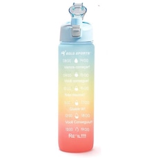 Garrafa Gold Sports Timer Mark - 1 Litro com Cartela de Adesivos