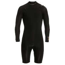 Long John Quiksilver 2/2 Everyday Sessions Manga Longa Chest Zip Black - Masculino