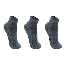 Kit Meia Sapatilha Pilates Lupo Antiderrapante - 3 Pares
