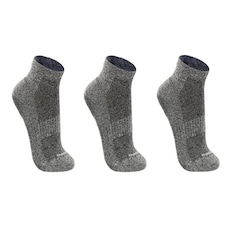 Kit Meia Sapatilha Pilates Lupo Antiderrapante - 3 Pares