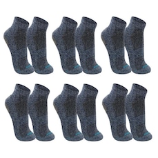 Kit Meia Sapatilha Pilates Lupo Antiderrapante - 6 Pares