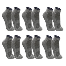 Kit Meia Sapatilha Pilates Lupo Antiderrapante - 6 Pares
