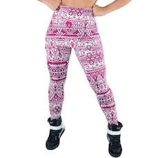 Calça Legging MVB Modas Suplex Saia Tapa Bumbum Estampada Cintura Alta - Feminina