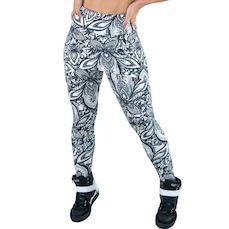 Calça Legging MVB Modas Suplex Saia Tapa Bumbum Estampada Cintura Alta - Feminina
