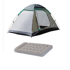 Kit Barraca de Camping 2 Pessoas Aruba Coleman + Colchão Inflável