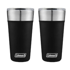 Kit de Copos Térmico Coleman com Tampa - 600ml - 2 Unds Preto